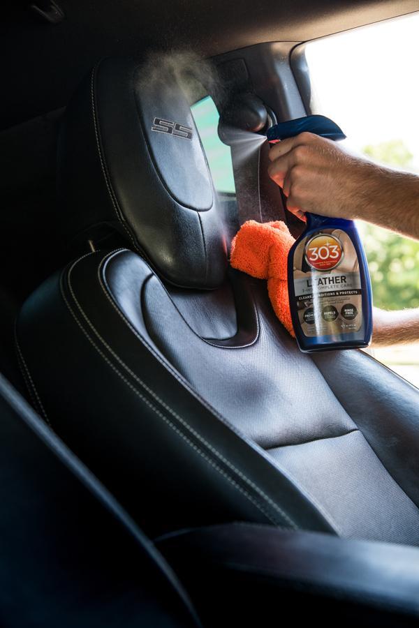 303 | 3 In 1 Leather Cleaner 473ml - Limpiador y protector de interiores de piel
