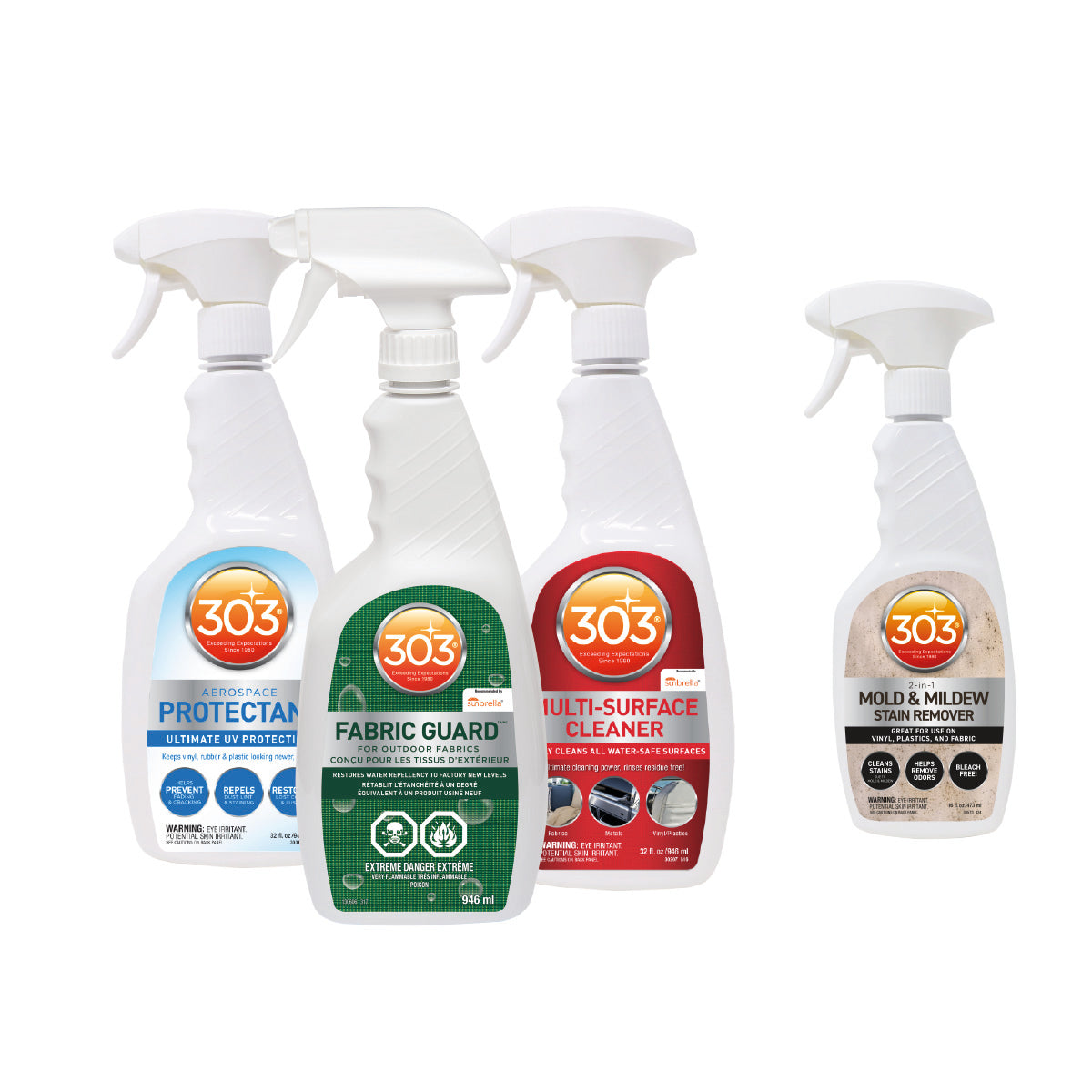 Kit 303 Limpieza y protección exterior 1L + Limpiador de hongos de regalo